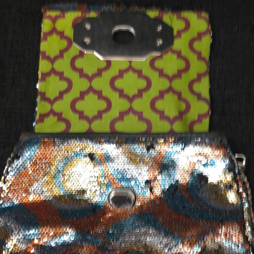 Oryany Multi Colored Sequined Mini Crossbody Bag - image 5